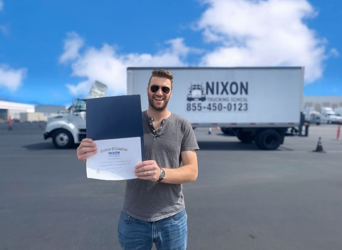 Graduate with CDL certificate