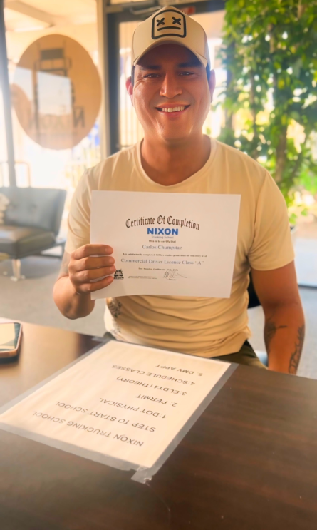 Graduate with CDL certificate